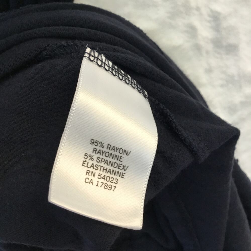 Banana Republic Navy Midi Tied V-Neck Dress - Picture 10 of 13